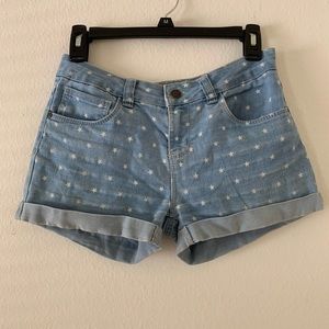 Denim shorts